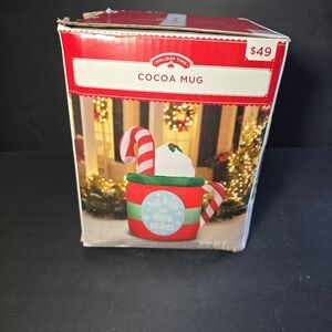 Airblown Genmy Cocoa Mug Big Hugs And Warm Wishes 5ft Tall, no stakes included